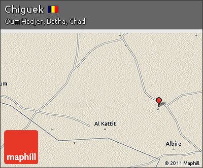Shaded Relief 3D Map of Chiguek