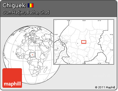 Blank Location Map of Chiguek