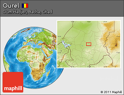Physical Location Map of Ourel