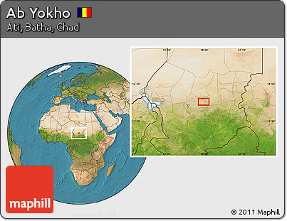 Satellite Location Map of Ab Yokho
