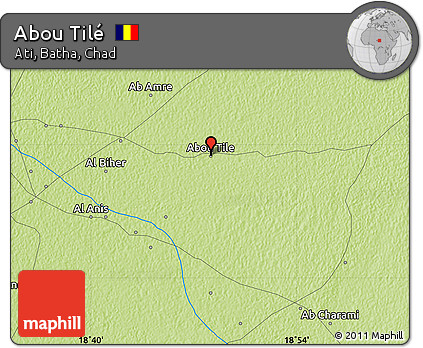 Physical Map of Abou Tilé