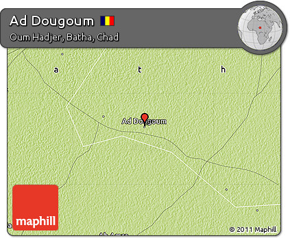 Physical Map of Ad Dougoum