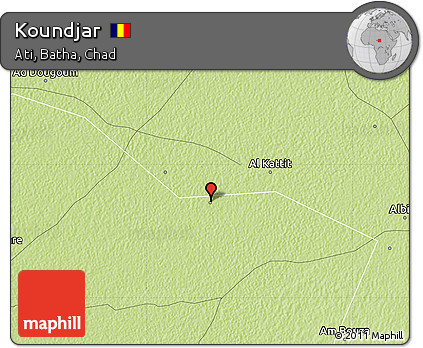 Physical Map of Koundjar