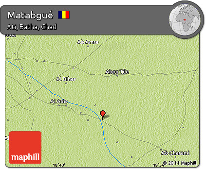 Physical Map of Matabgué