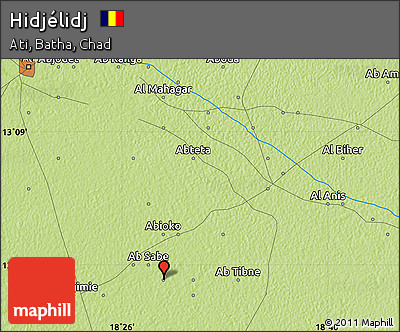 Physical Map of Hidjélidj