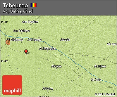 Physical Map of Tcheurno