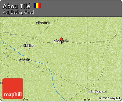 Physical Map of Abou Tilé