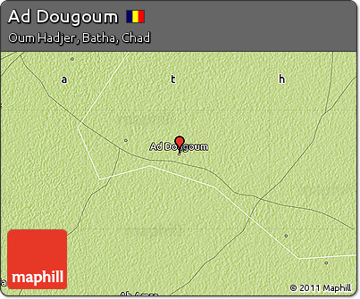 Physical Map of Ad Dougoum