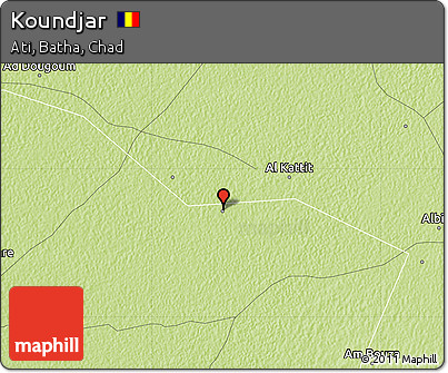 Physical Map of Koundjar