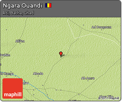 Physical Map of Ngara Ouandi