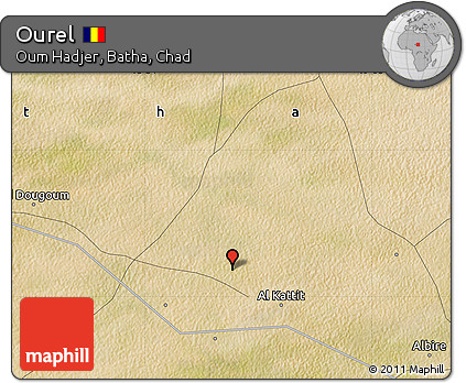 Satellite Map of Ourel