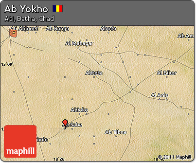 Satellite Map of Ab Yokho