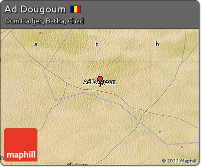 Satellite Map of Ad Dougoum