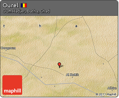 Satellite Map of Ourel