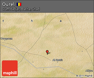 Satellite Map of Ourel