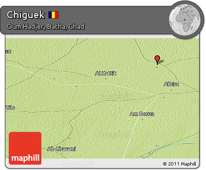 Physical Panoramic Map of Chiguek