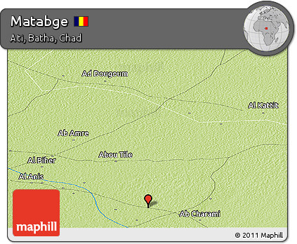 Physical Panoramic Map of Matabge