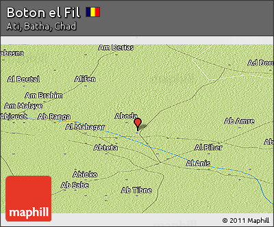Physical Panoramic Map of Boton El Fil