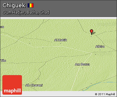 Physical Panoramic Map of Chiguek