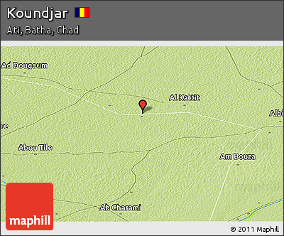Physical Panoramic Map of Koundjar