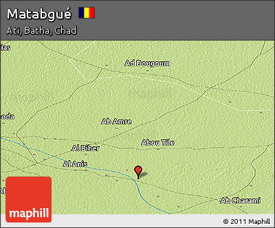 Physical Panoramic Map of Matabgué