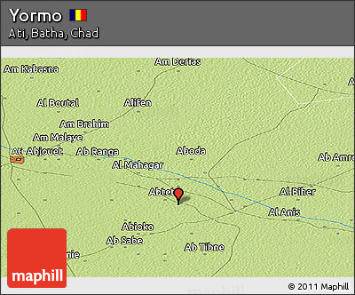Physical Panoramic Map of Yormo