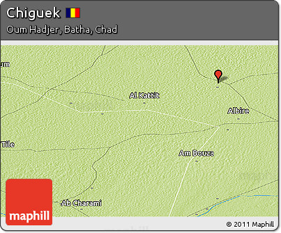 Physical Panoramic Map of Chiguek