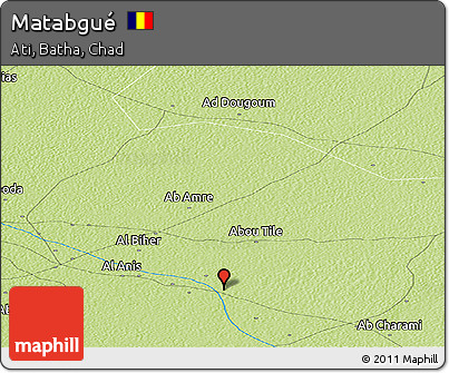 Physical Panoramic Map of Matabgué