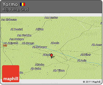 Physical Panoramic Map of Yormo
