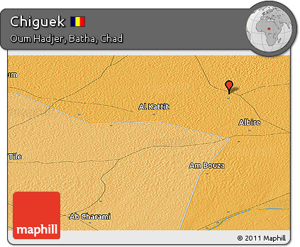 Political Panoramic Map of Chiguek