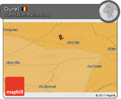 Political Panoramic Map of Ourel
