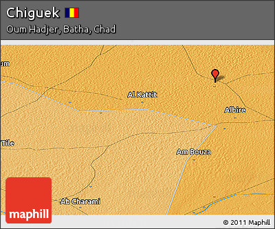Political Panoramic Map of Chiguek