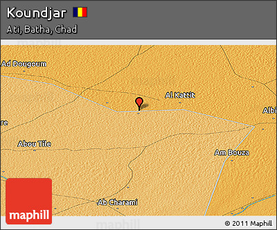 Political Panoramic Map of Koundjar