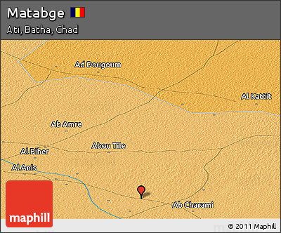 Political Panoramic Map of Matabge