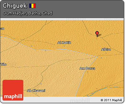 Political Panoramic Map of Chiguek