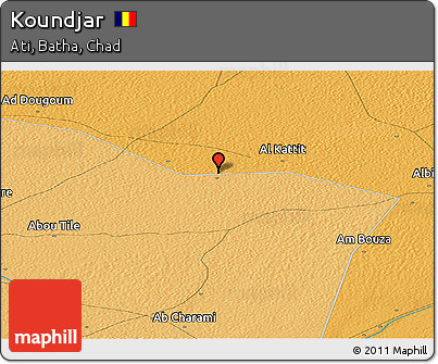 Political Panoramic Map of Koundjar