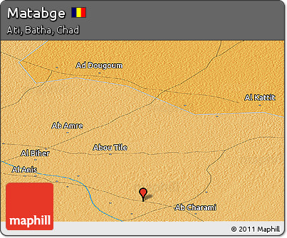Political Panoramic Map of Matabge