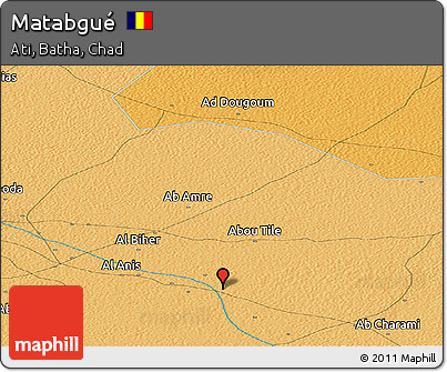 Political Panoramic Map of Matabgué