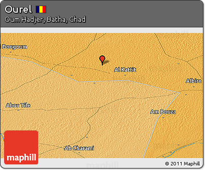 Political Panoramic Map of Ourel