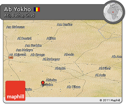 Satellite Panoramic Map of Ab Yokho