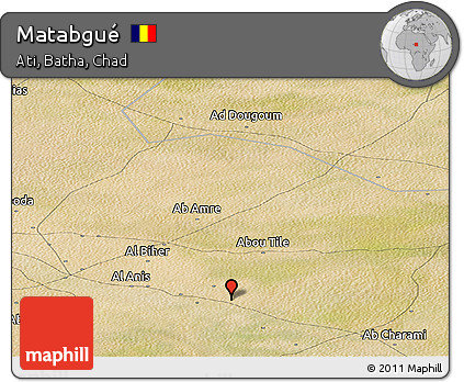 Satellite Panoramic Map of Matabgué