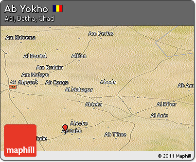 Satellite Panoramic Map of Ab Yokho