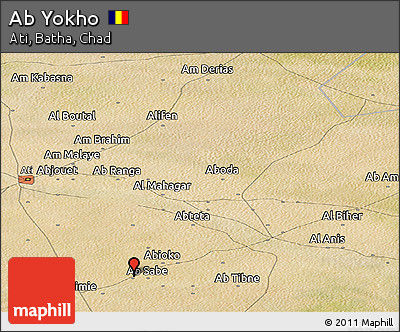 Satellite Panoramic Map of Ab Yokho
