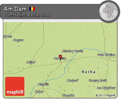 Physical 3D Map of Am Dam
