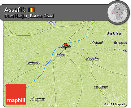 Physical 3D Map of Assafik