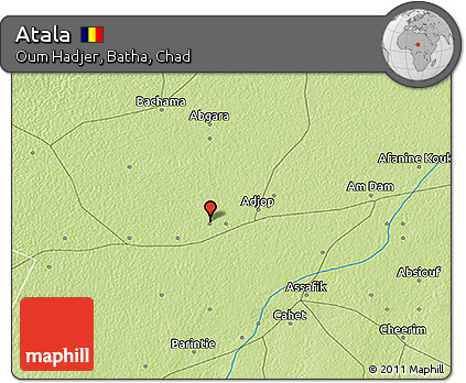 Physical 3D Map of Atala