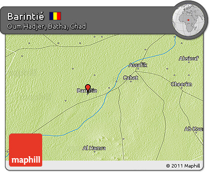 Physical 3D Map of Barintié
