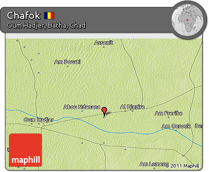 Physical 3D Map of Chafok
