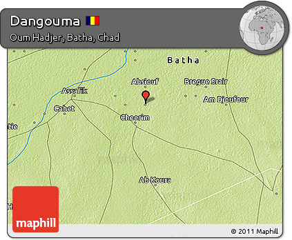 Physical 3D Map of Dangouma