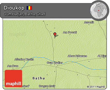 Physical 3D Map of Dioukop